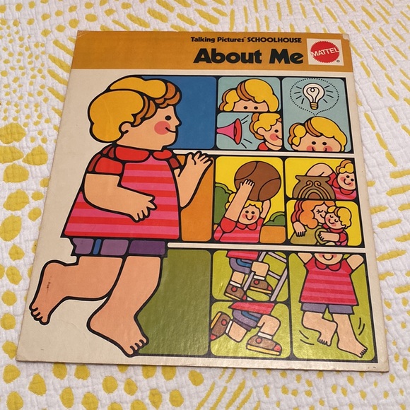 Vintage Mattel Preschool Talking Pictures Schoolhouse in original box with price - Picture 7 of 16